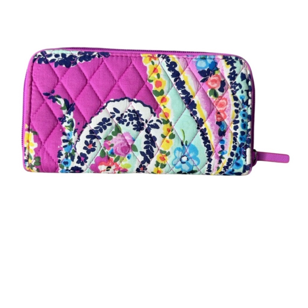 Quilted Vera Bradley Floral Zip-Around Wallet